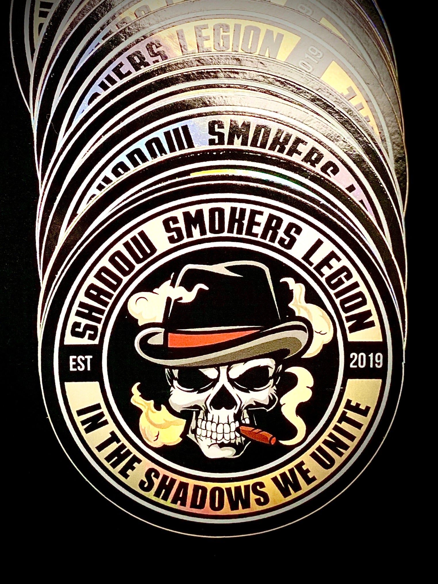 Shadow Smokers Legion Skull 3” Holo Sticker
