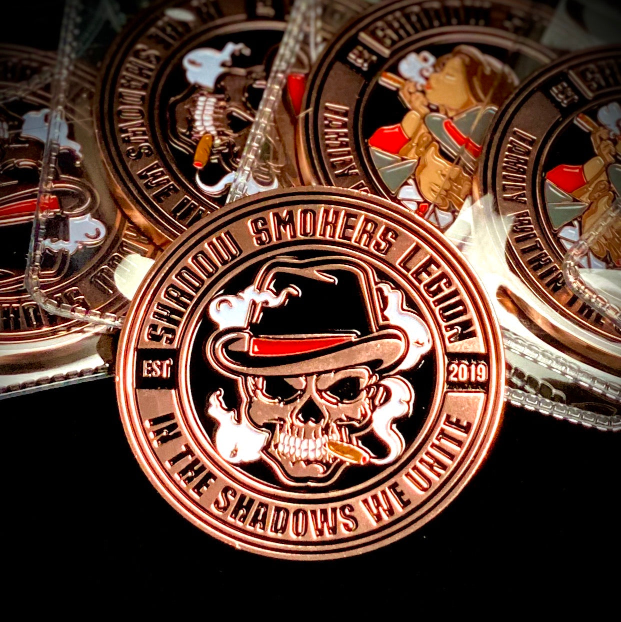 Shadow Smoker Legion Rose Gold 2” Coin