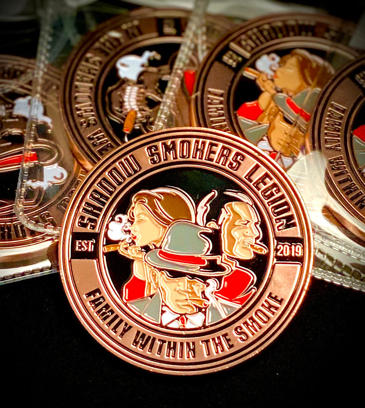 Shadow Smoker Legion Rose Gold 2” Coin